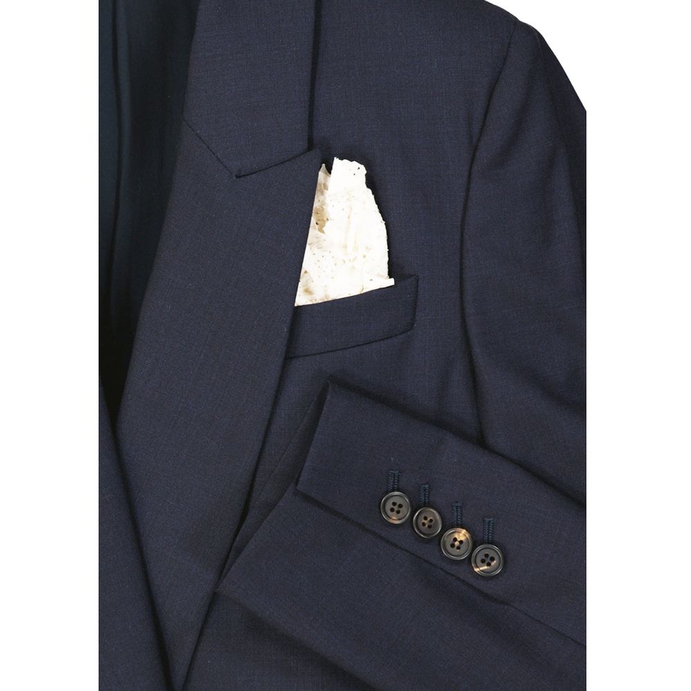 Brunello Cucinelli Blue Virgin Wool Coat