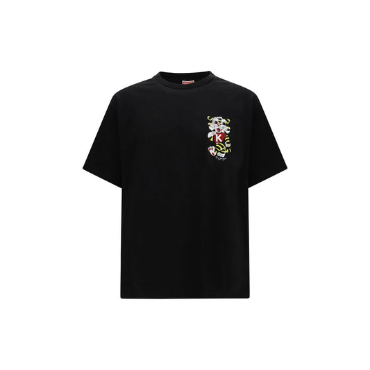 Kenzo Black Cotton T-Shirt 1728,72470364320,Black,Clothing,Kenzo,L,M,Men,New with tags,S,T-Shirts - Clothing,T-Shirts - T-Shirts - Clothing,XL