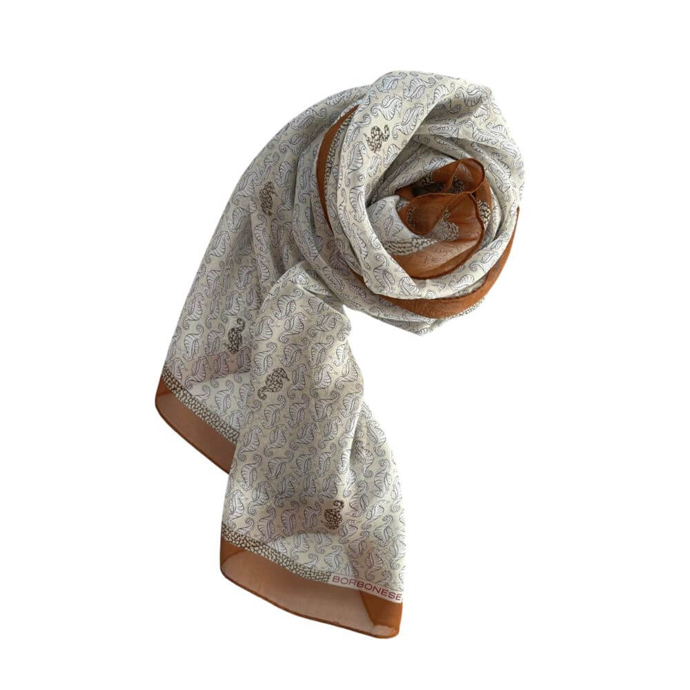 Borbonese Brown Silk Women Scarf1728,67345744032,Accessories,Borbonese,Brown,New with tags,Scarves - Accessories,Scarves - Scarves - Accessories,Women