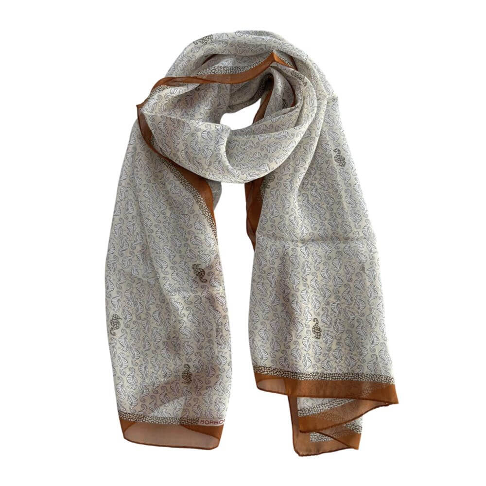 Borbonese Brown Silk Women Scarf1728,67345744032,Accessories,Borbonese,Brown,New with tags,Scarves - Accessories,Scarves - Scarves - Accessories,Women