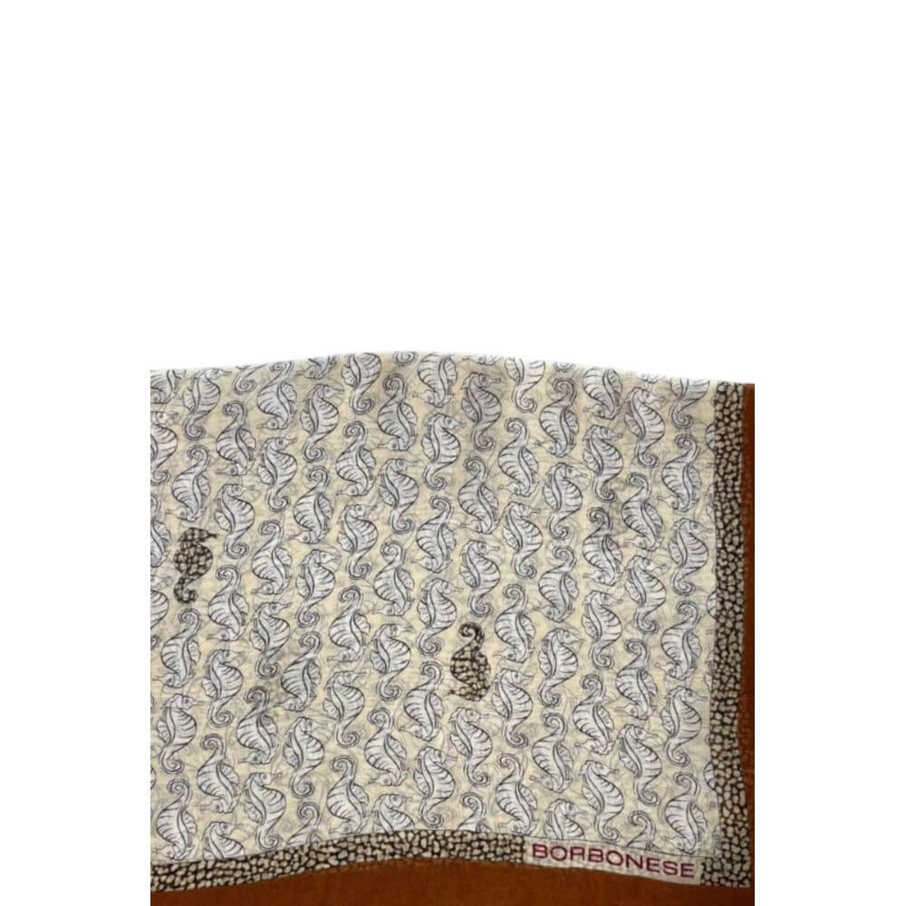 Borbonese Brown Silk Women Scarf1728,67345744032,Accessories,Borbonese,Brown,New with tags,Scarves - Accessories,Scarves - Scarves - Accessories,Women