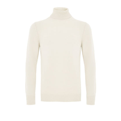 Gran Sasso White Wool Turtleneck