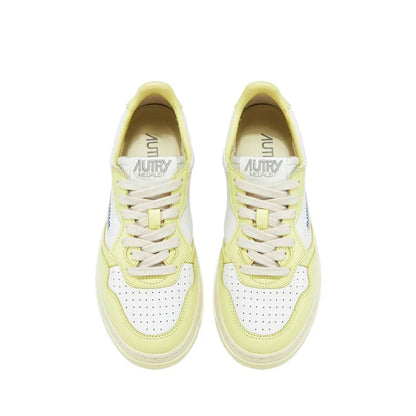 Autry White Leather Athletic Sneakers