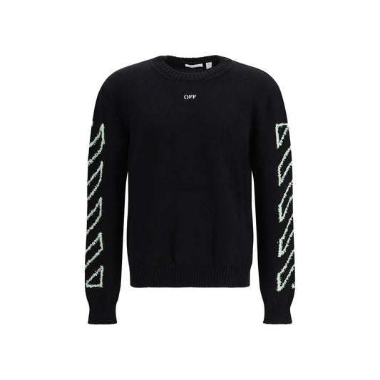 Off-White Black Cotton Sweatshirt1728,72470364320,Black,Clothing,L,M,Men,New with tags,Off-White,S,Sweaters - Clothing,Sweatshirts - Sweaters - Clothing,XL