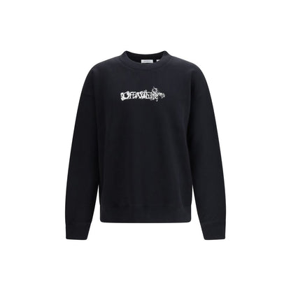 Off-White Black Cotton Sweatshirt 1728,72470364320,Black,Clothing,L,M,Men,New with tags,Off-White,S,Sweaters - Clothing,Sweatshirts - Sweaters - Clothing,XL