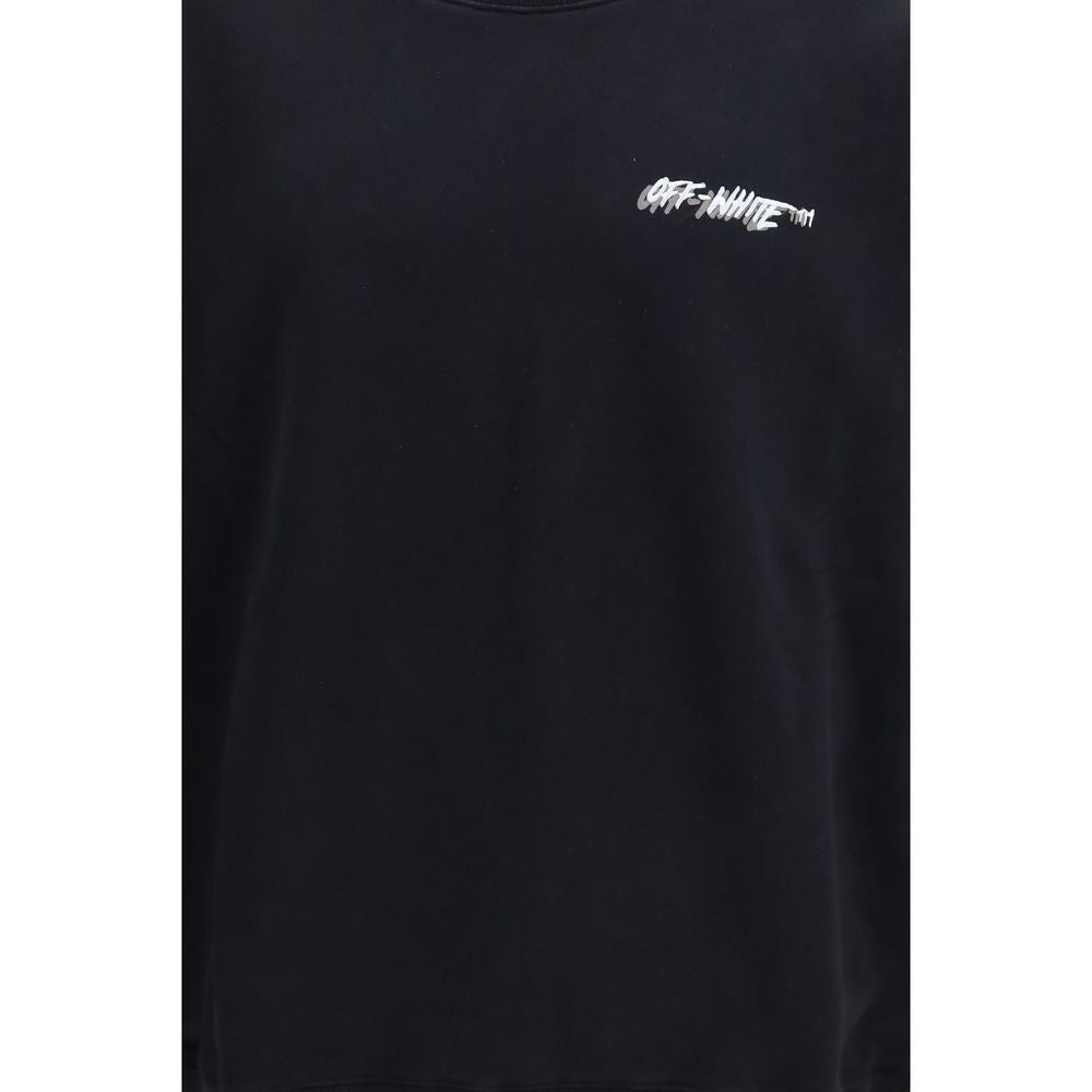 Off-White Black Cotton Sweatshirt 1728,72470364320,Black,Clothing,L,M,Men,New with tags,Off-White,S,Sweaters - Clothing,Sweatshirts - Sweaters - Clothing,XL