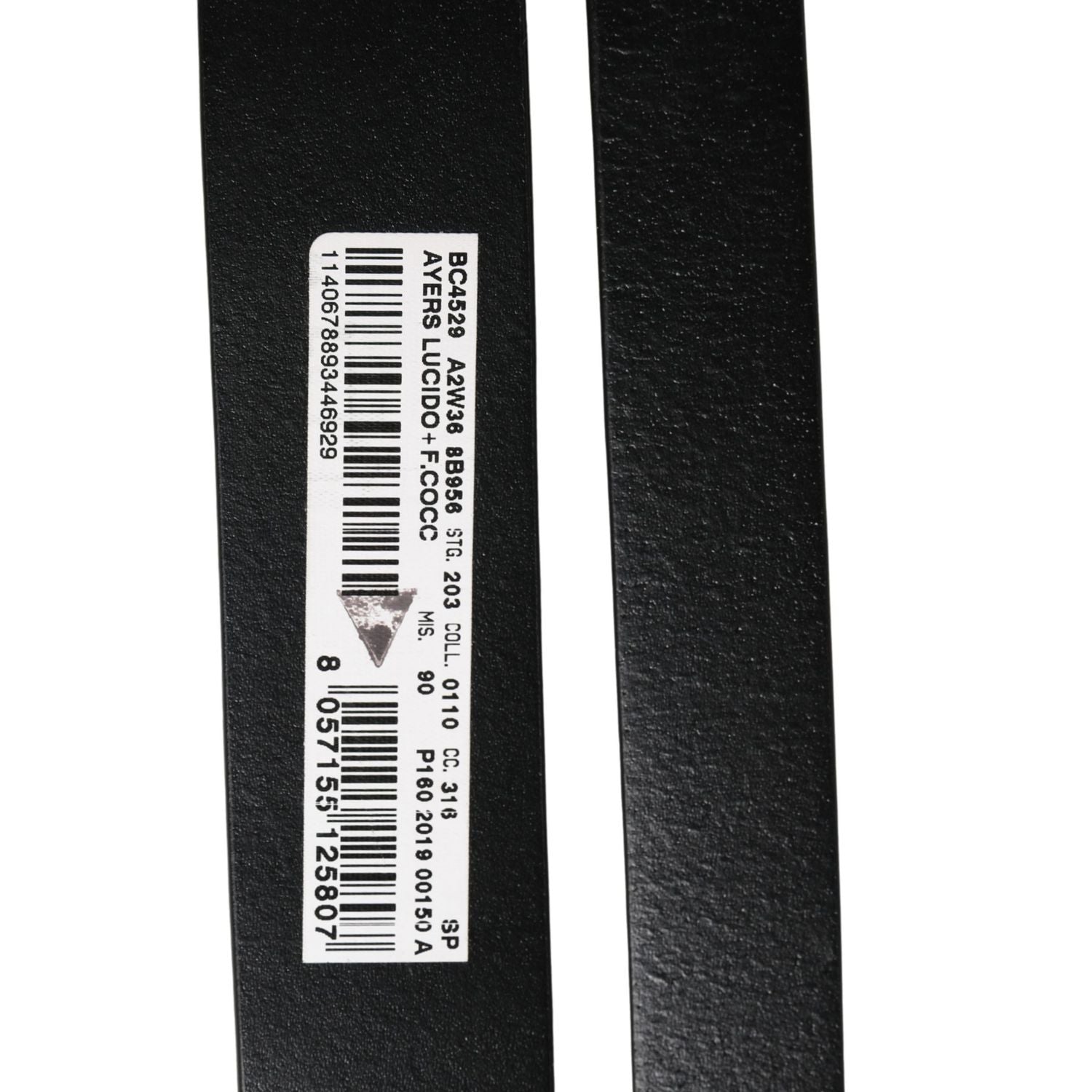 Dolce & Gabbana Men Black Exotic Leather Double Strap Belt