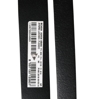 Dolce & Gabbana Men Black Exotic Leather Double Strap Belt