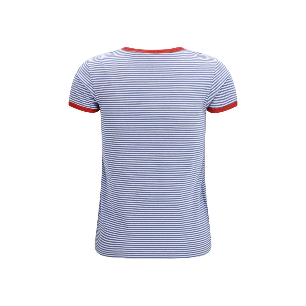 Prada Blue Cotton T-Shirt 1728,72470364320,Blue,Clothing,IT42 | L,New with tags,Prada,T-Shirts - Clothing,T-Shirts - T-Shirts - Clothing,Women