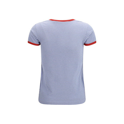 Prada Blue Cotton T-Shirt 1728,72470364320,Blue,Clothing,IT42 | L,New with tags,Prada,T-Shirts - Clothing,T-Shirts - T-Shirts - Clothing,Women