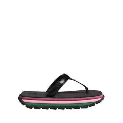 Dolce & Gabbana Multicolor Rubber Chunky Flip Flop Shoes