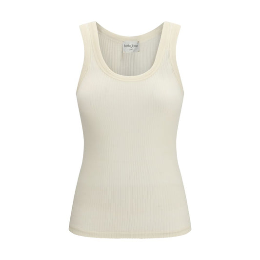 Forte_Forte Beige Wool Oves Aries Sleeveles T-Shirt