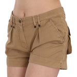 PLEIN SUD Chic Brown Mid Waist Mini Shorts PLEIN SUD Rosy Brown
