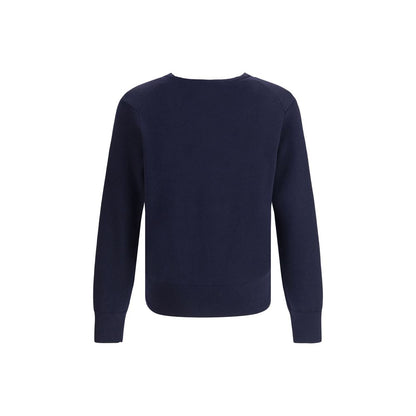Ami Paris Blue Wool Oves Aries Cardigan