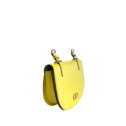 Twinset Yellow PU Women Crossbody Bag