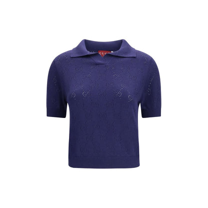 Gucci Blue Silk Dress Shirt