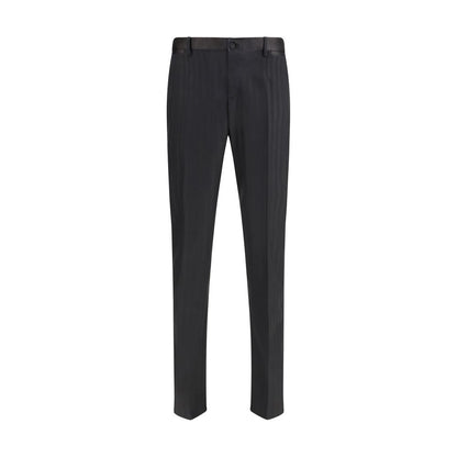 Dolce & Gabbana Black Wool Oves Aries Dress Pants