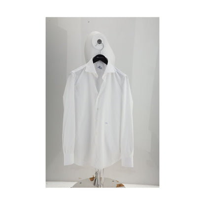 Finamore White Cotton Dress Shirt