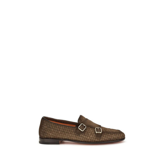 Santoni Brown Calf Leather Bos Taurus Slip-On Loafers 1728,72470364320,Brown,EU39.5/US6.5,EU39/US6,EU40.5/US7.5,EU40/US7,EU41/US8,EU42/US9,EU44/US11,Loafers - Shoes,Men,New with tags,Santoni,Shoes,Slip-On Loafers - Loafers - Shoes