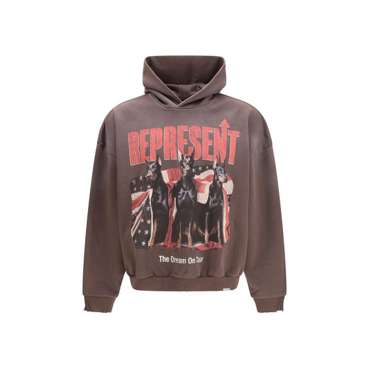 Represent Brown Cotton Sweatshirt