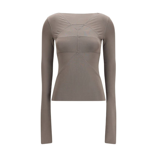 Rick Owens Gray Viscose Shirt