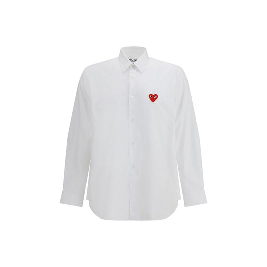 Comme Des Garçons Play White Cotton Shirt