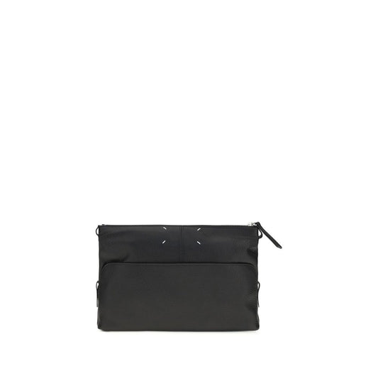 Maison Margiela Black Calf Leather Bos Taurus Shoulder Bag