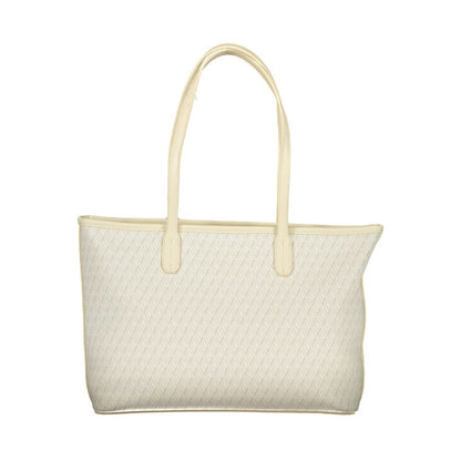 Valentino Beige Polyurethane Women's Bag with Handles and Shoulder Strap