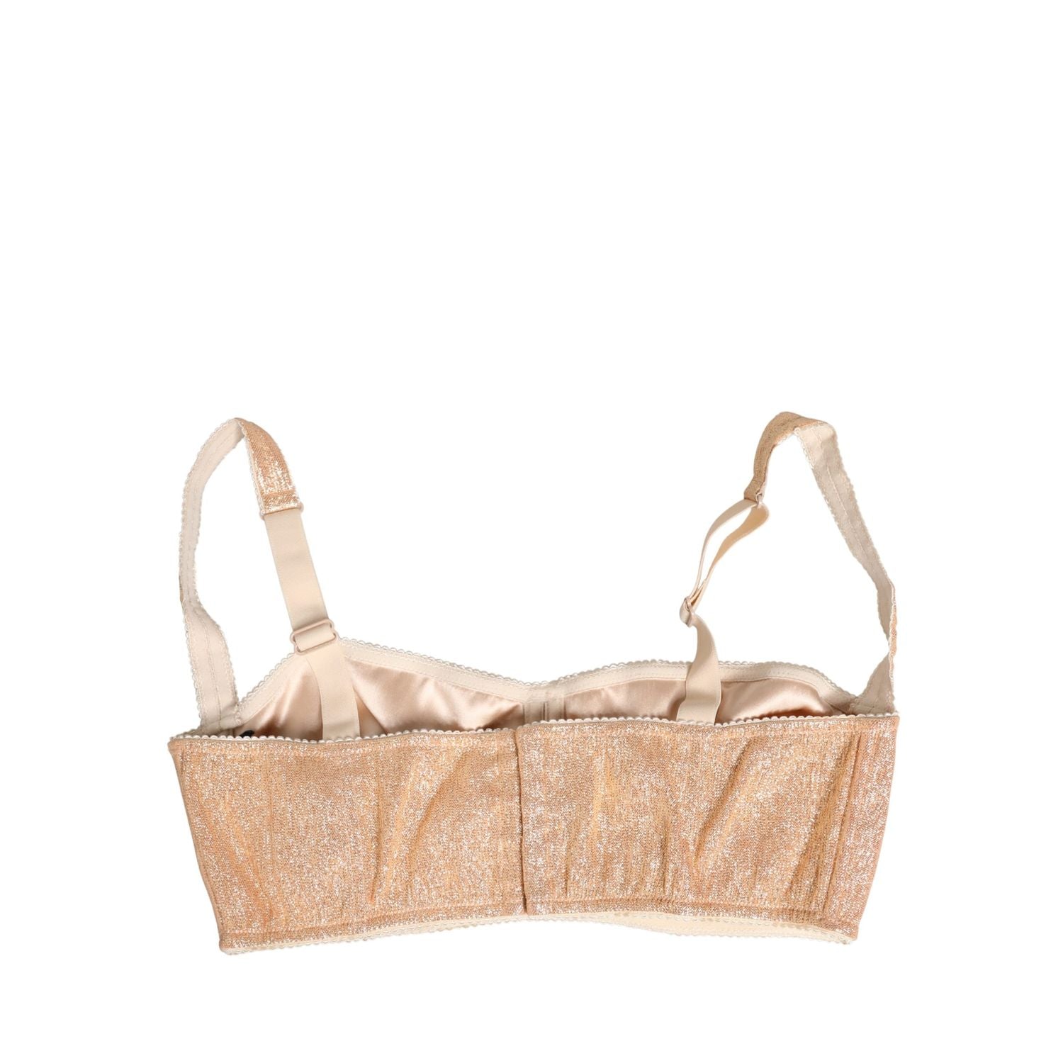 Dolce & Gabbana Beige Semi-Pad Underwire Balconette Bra Underwear