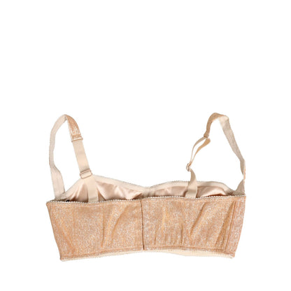 Dolce & Gabbana Beige Semi-Pad Underwire Balconette Bra Underwear
