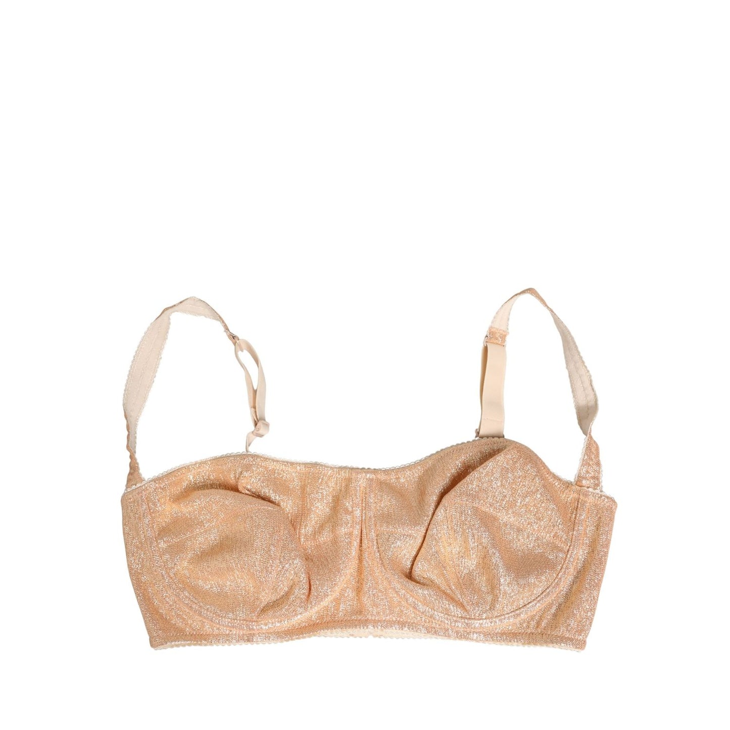 Dolce & Gabbana Beige Semi-Pad Underwire Balconette Bra Underwear