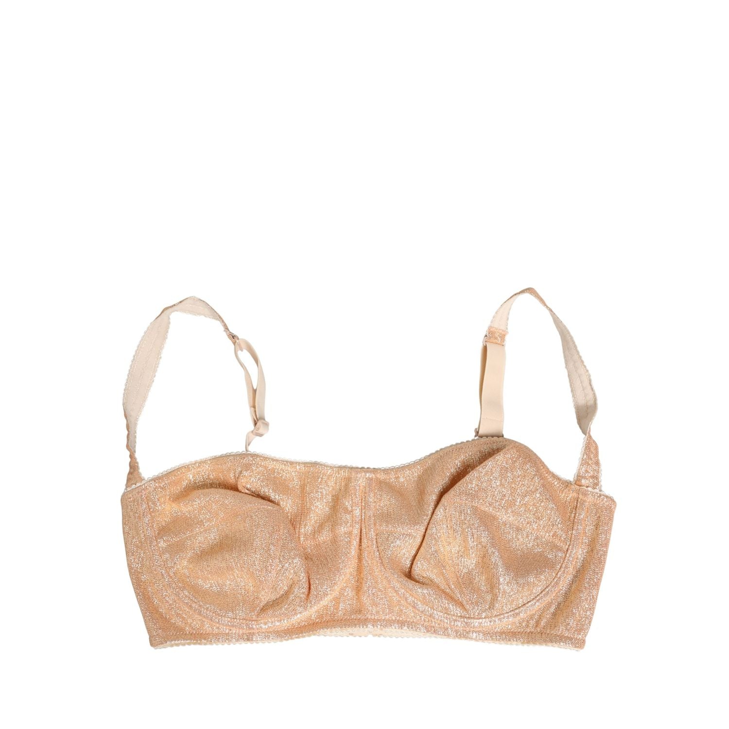 Dolce & Gabbana Beige Semi-Pad Underwire Balconette Bra Underwear