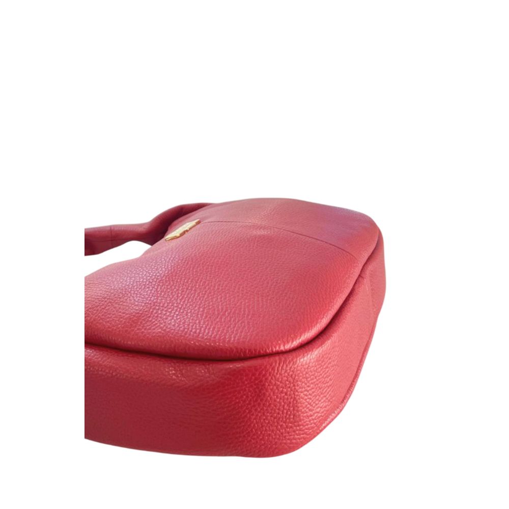 Baldinini Trend Red Leather Women Shoulder Bag