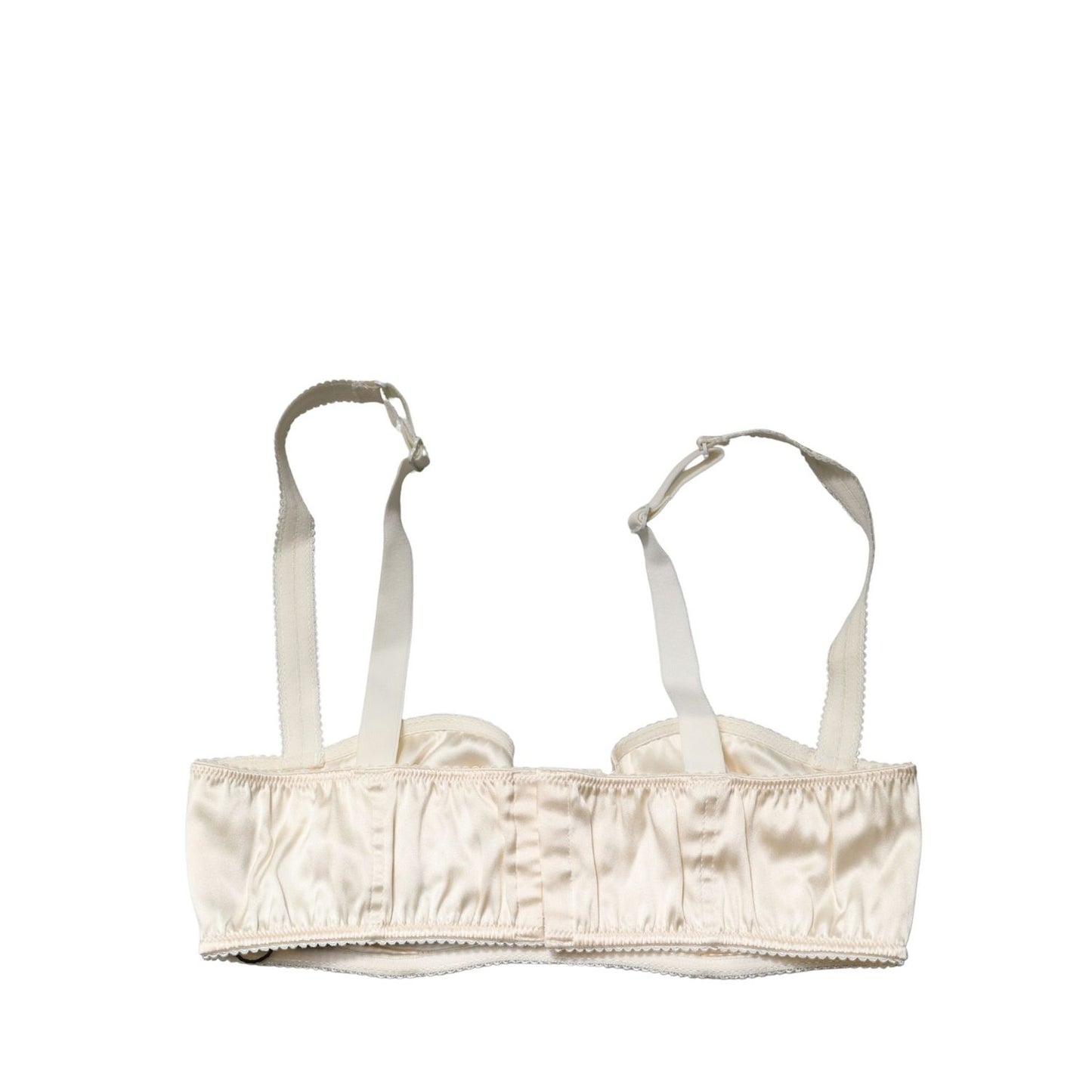 Dolce & Gabbana Off White Semi-Pad Underwire Balconette Bra Underwear