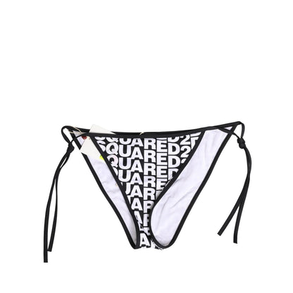 Dsquared² Multicolor Nylon Logo Print Bikini Bottom Swimwear