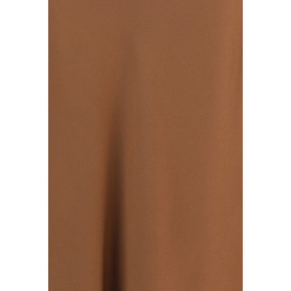 Brunello Cucinelli Brown Acetate Midi Skirt