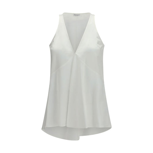 Brunello Cucinelli White Cotton Shirt