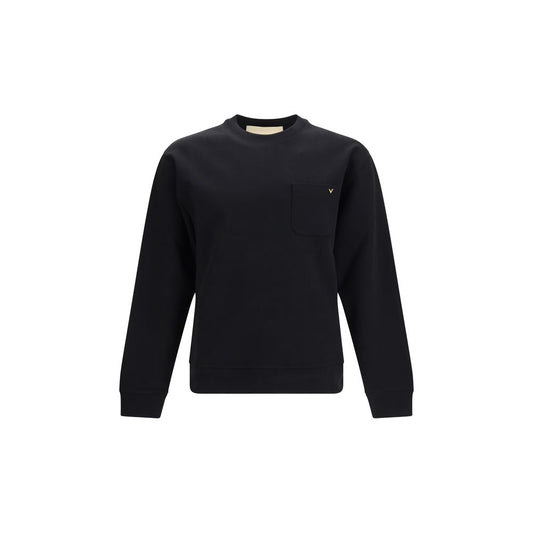 Valentino Garavani Black Cotton Sweatshirt