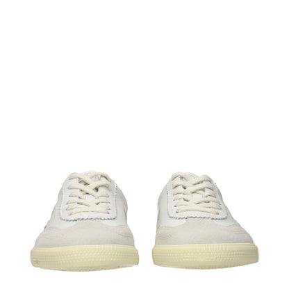 Veja White Leather Low Top Sneakers