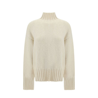 Jil Sander White Silk Sweatshirt