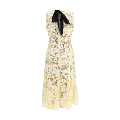 Self-Portrait Bicolor Polyester Casual Dress