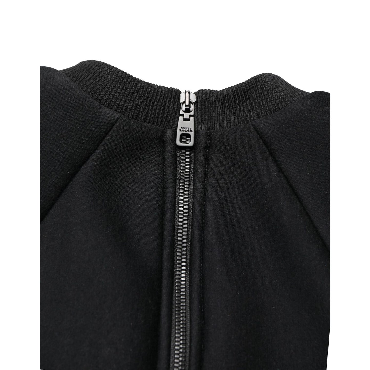 Philosophy Black Cropped ZipperBack Sweatshirt Sweater