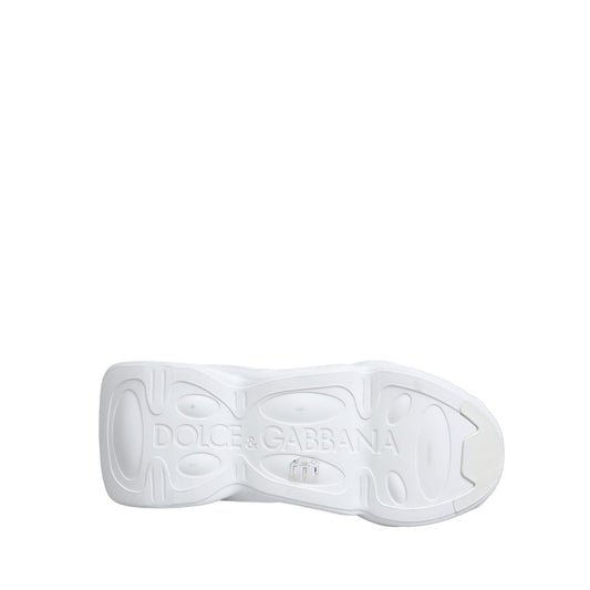 Dolce & Gabbana White Slip On Wave Low Top Sneakers Shoes