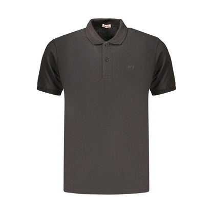 Rifle Black Cotton Men's Polo