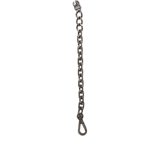 Dolce & Gabbana Silver Tone Heavy Chain Link Signature DG Logo Bracelet
