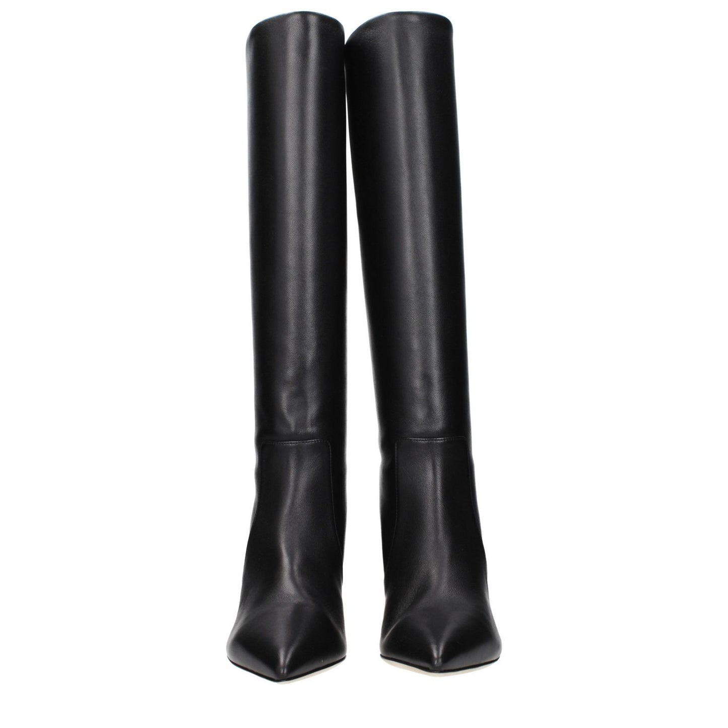 Paris Texas Black Leather Ankle Boots