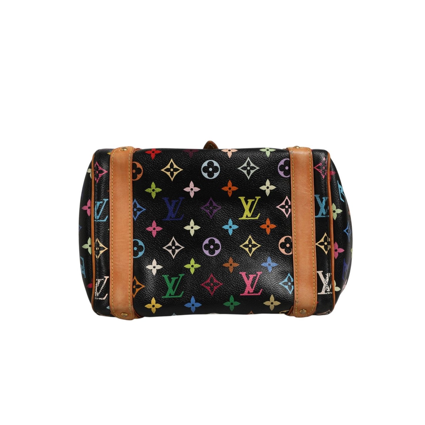 Louis Vuitton Black Monogram Multicolor Canvas Priscilla Handbag
