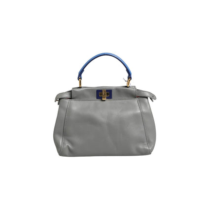 Fendi Mini Peekaboo Blue Grey