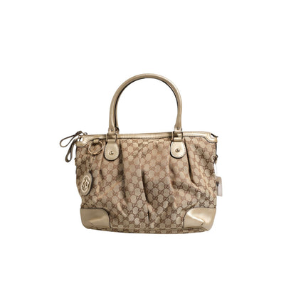Gucci Canvas Sukey Satchel