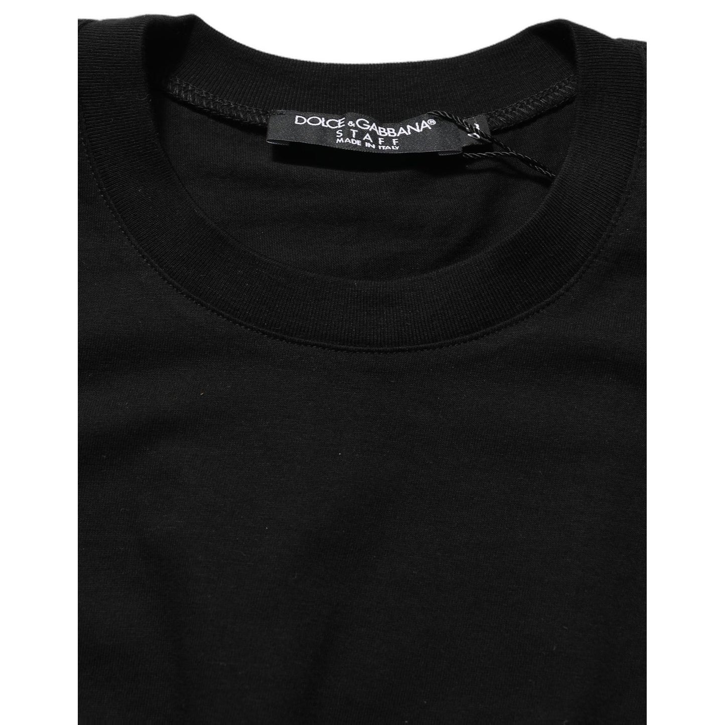 Dolce & Gabbana Black Long Sleeves Crew Neck Pullover Sweater